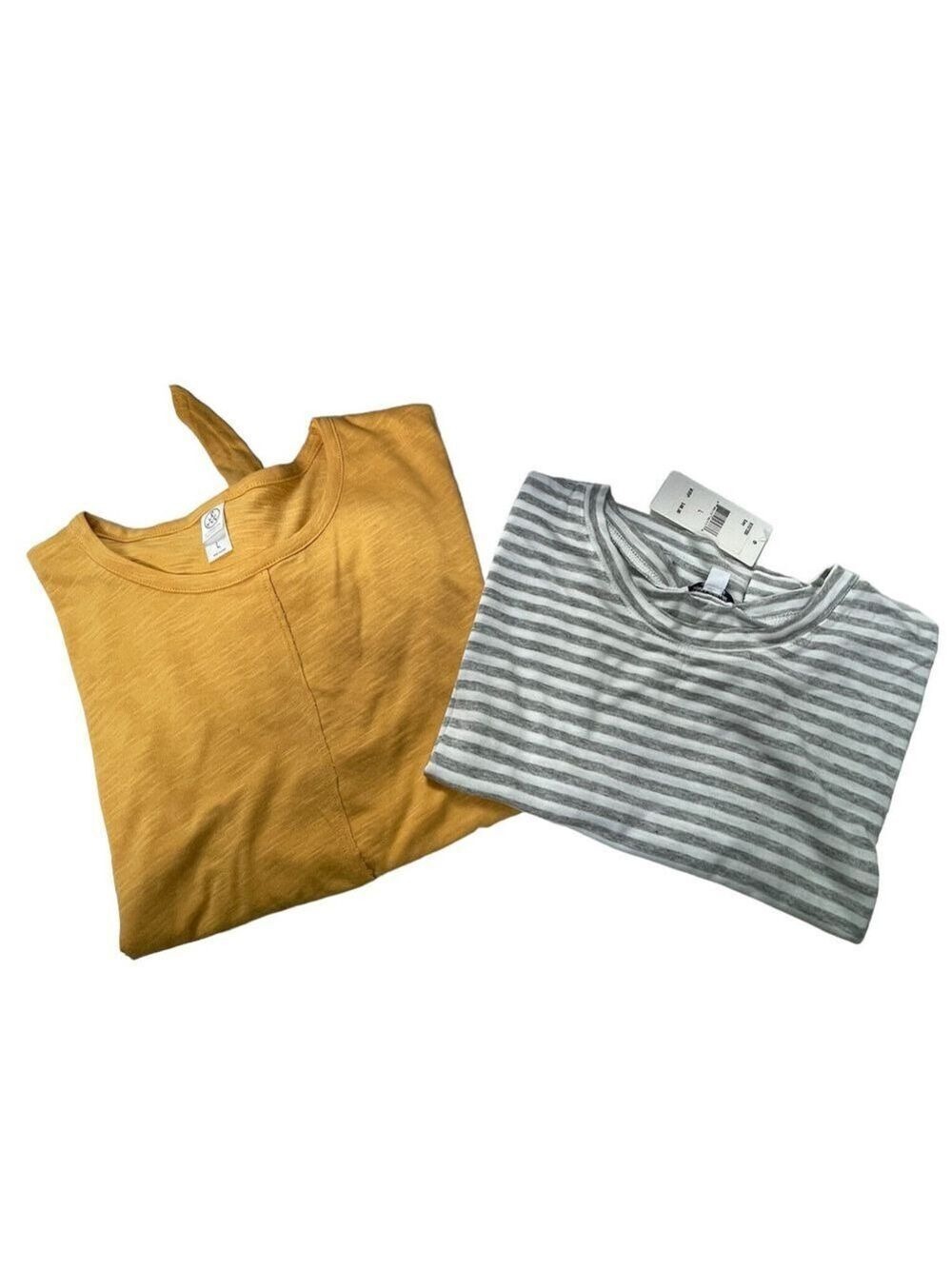 Set bundle of two women t-shirts crop Splendid and Alternative Sz L
